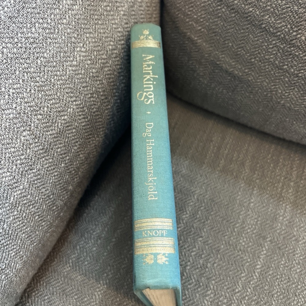 DAG HAMMARSKJOLD - MARKINGS1965 by Leif Sjoberg & W.H. Auden Hardcover